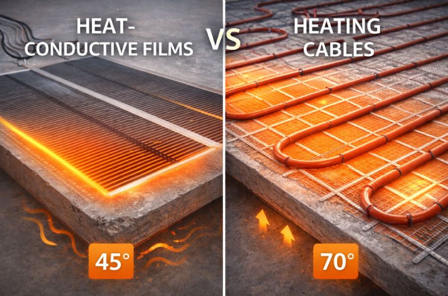 決定裝地暖後怎麼施工？導熱膜 vs 電纜發熱比較指南